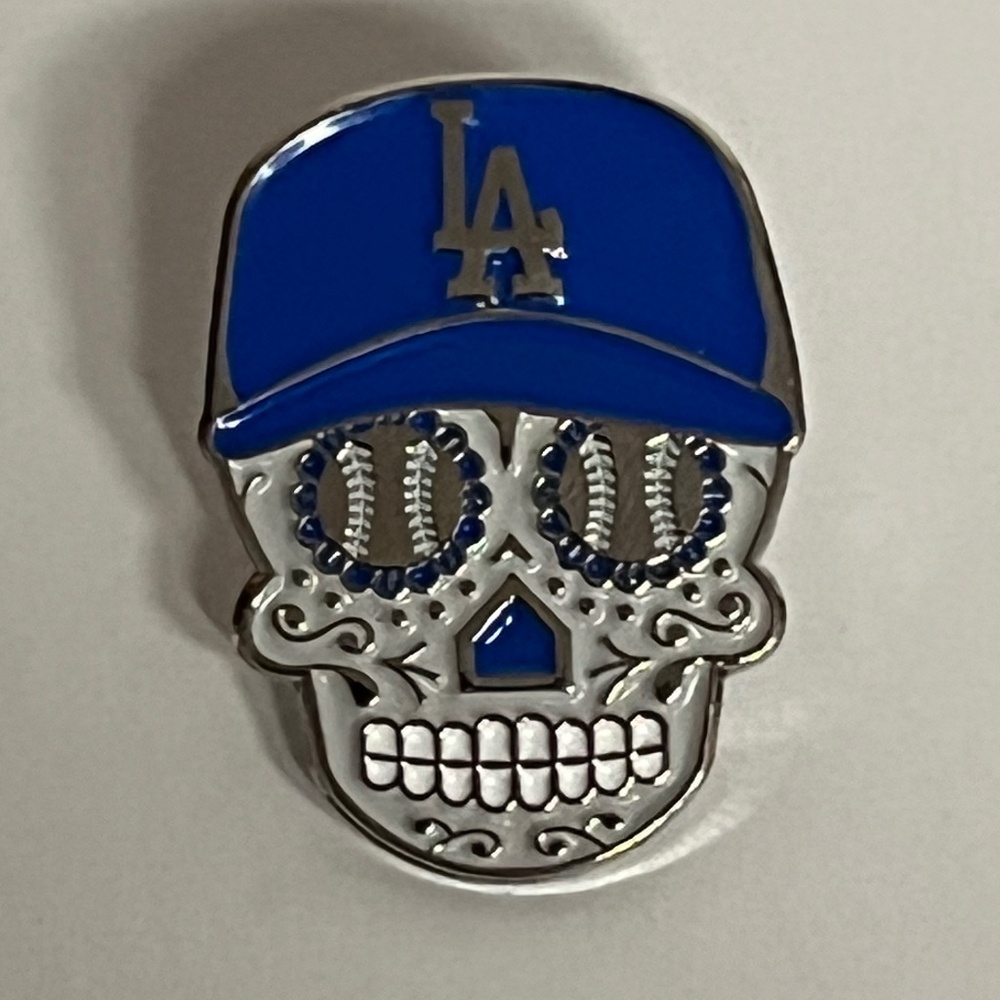 LA Dodgers Sugar Skull Hat Pin Pins Streetwear Hats Bag Baseball Fitted New Era